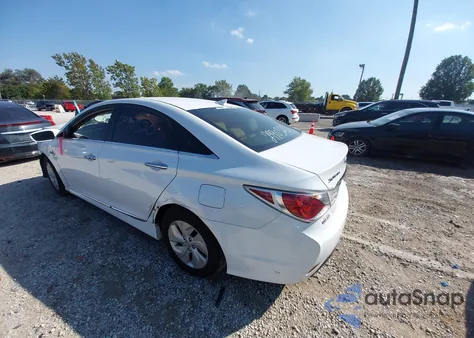 2014 Hyundai Sonata Hybrid from USA, damaged, VIN KMHEC4A48EA113861